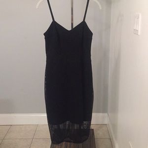 Perfect little black two layer Jersey dress (6)